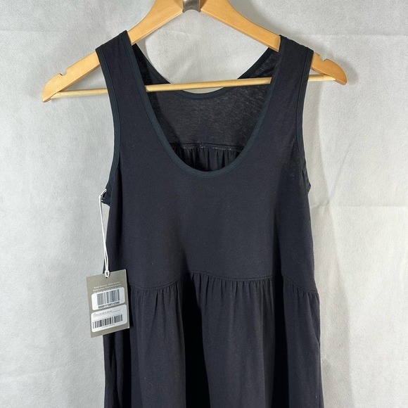 Everlane The Weekend Tiered Black Midi Dress Size XS - Picture 9 of 10